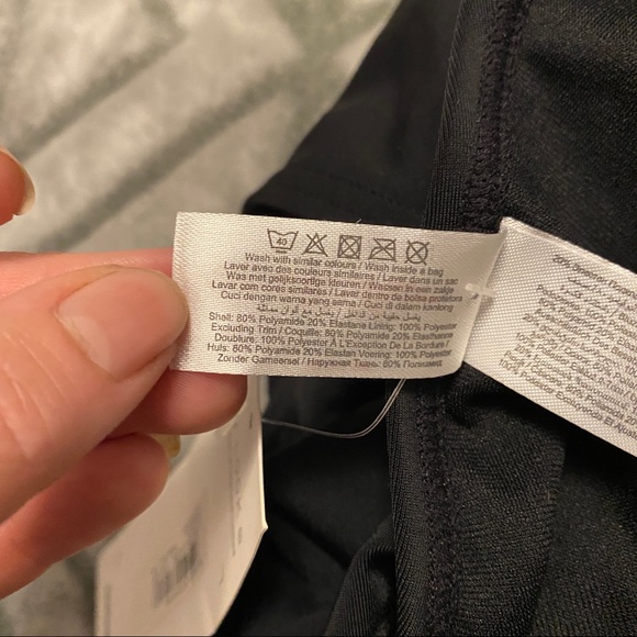 New Look Black Lace Up One Piece Swimsuit NWT - Picture 10 of 10